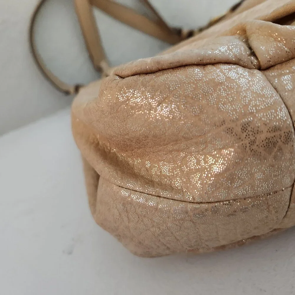 Euc Coach Madison Gold Metallic Hobo Shoulder Bag